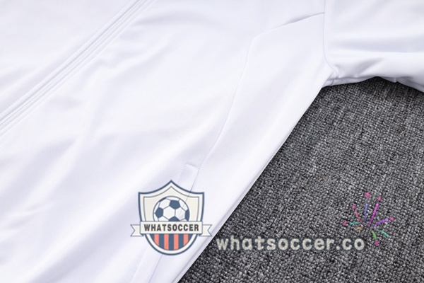 Real Madrid White Hooded Jacket 2023-2024