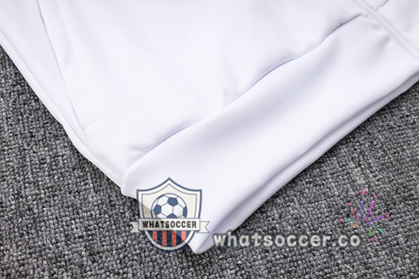 Real Madrid White Hooded Jacket 2023-2024