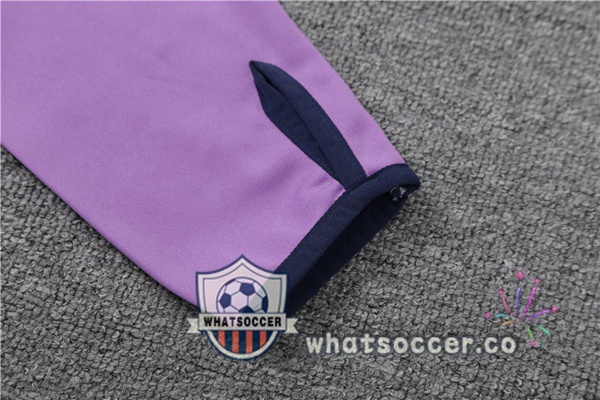 Real Madrid High Collar Purple Tracksuit 2023-2024