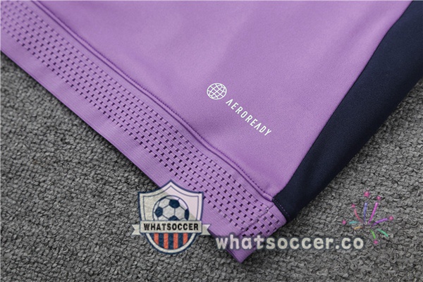 Real Madrid High Collar Purple Tracksuit 2023-2024