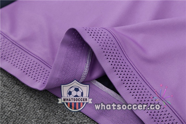 Real Madrid High Collar Purple Tracksuit 2023-2024