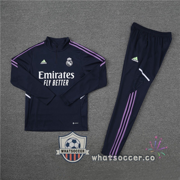 Real Madrid Blue Royal Tracksuit 2023-2024
