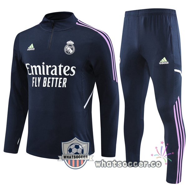 Real Madrid Blue Royal Tracksuit 2023-2024