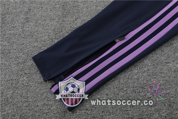 Real Madrid High Collar Blue Royal Tracksuit 2023-2024