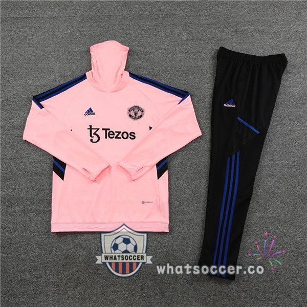 Manchester United High Collar Rose Tracksuit 2023-2024