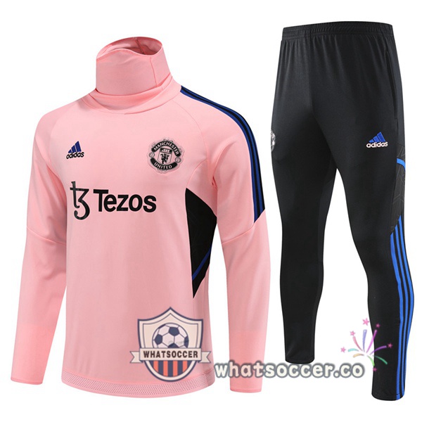 Manchester United High Collar Rose Tracksuit 2023-2024