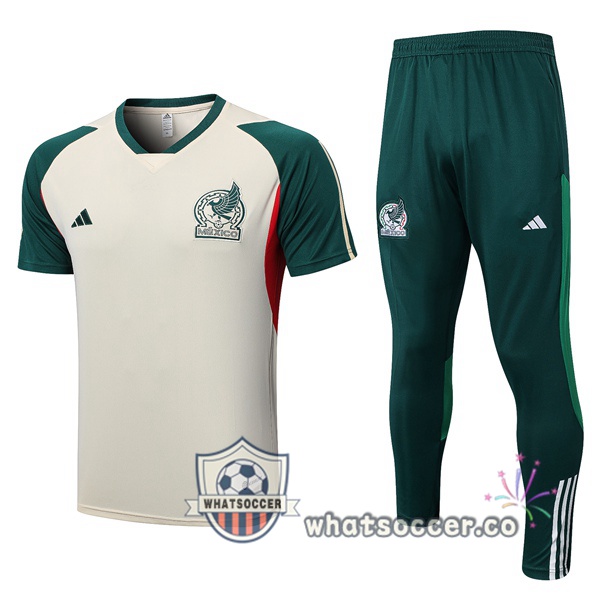 Mexico Training T-Shirts + Pants Marron 2023-2024