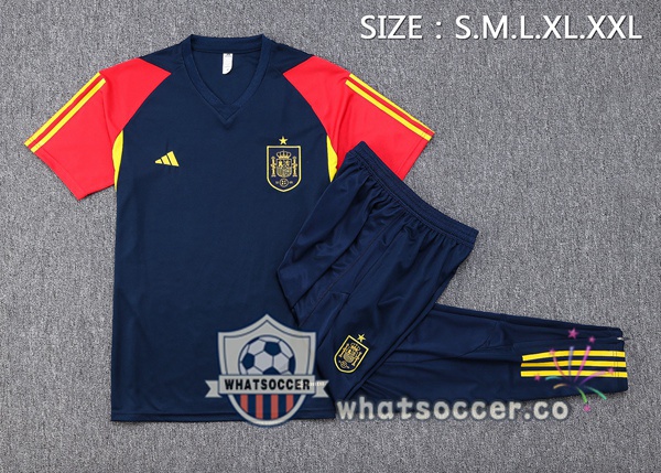 Spain Training T-Shirts + Pants Blue Royal 2023-2024