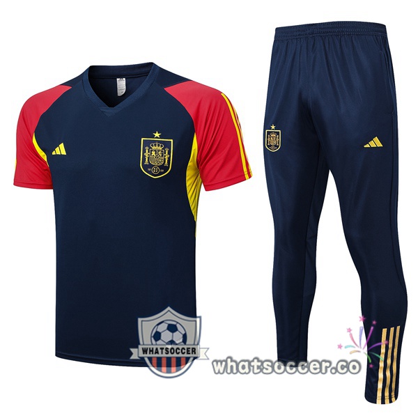 Spain Training T-Shirts + Pants Blue Royal 2023-2024