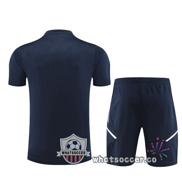 Real Madrid Training T-Shirts + Shorts Blue Royal 2023-2024