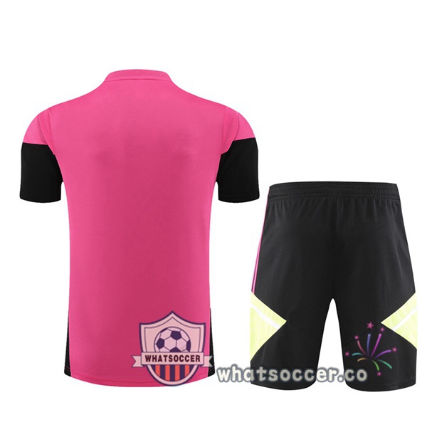 Juventus Training T-Shirts + Shorts Red 2023-2024