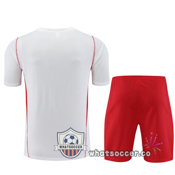 Flamengo Training T-Shirts + Shorts White 2023-2024