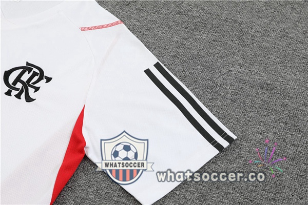 Flamengo Training T-Shirts + Shorts White 2023-2024