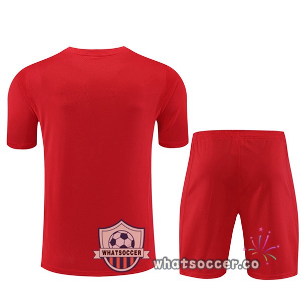 Flamengo Training T-Shirts + Shorts Red 2023-2024