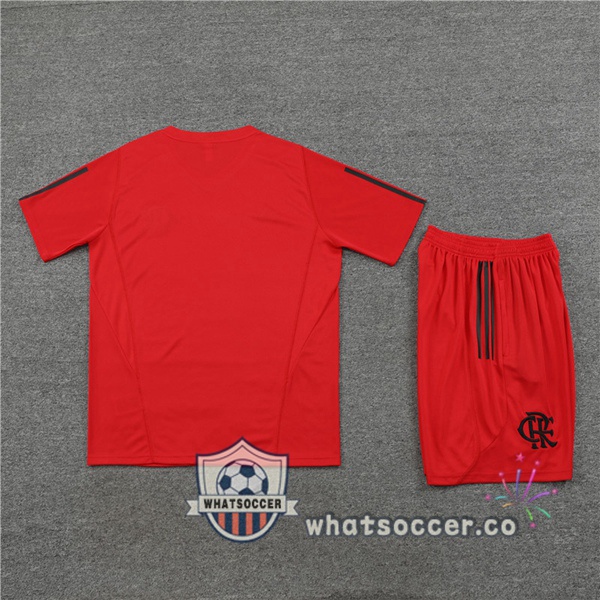 Flamengo Training T-Shirts + Shorts Red 2023-2024