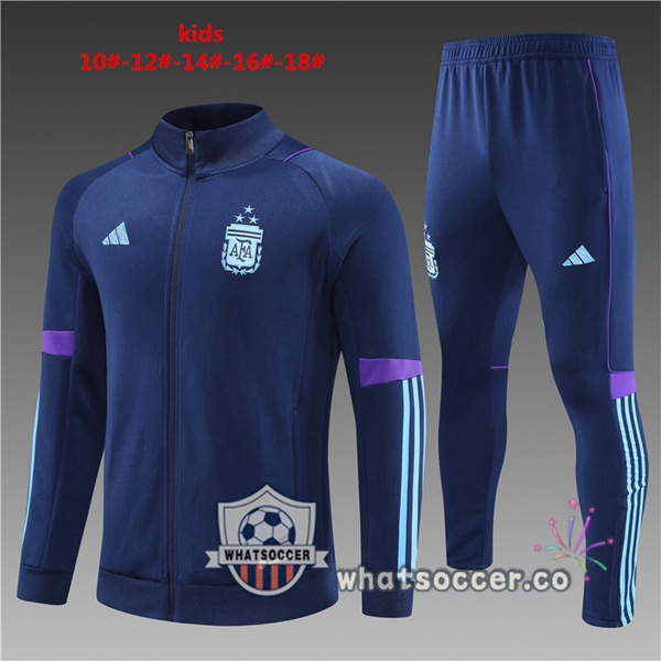 Argentina Kids Blue Royal Training Jacket 2023-2024