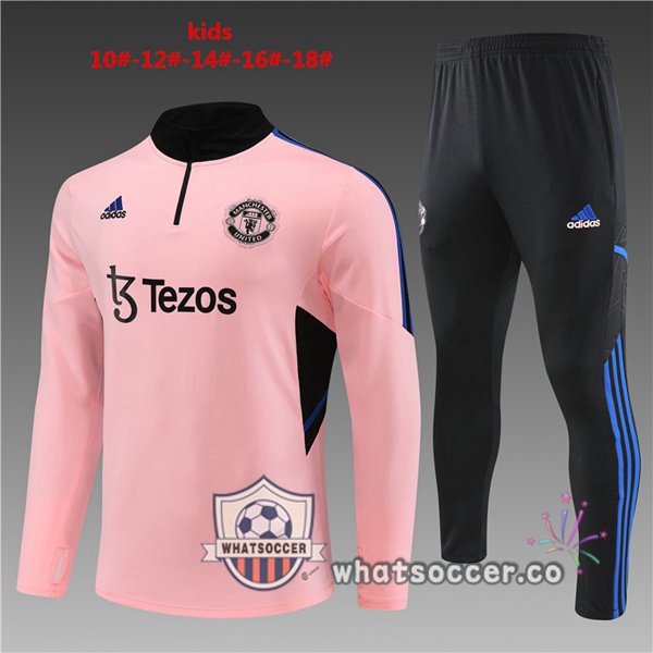 Manchester United Kids Rose Tracksuit 2023-2024