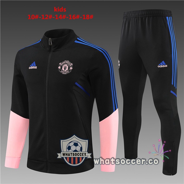 Manchester United Kids Black Tracksuit 2023-2024