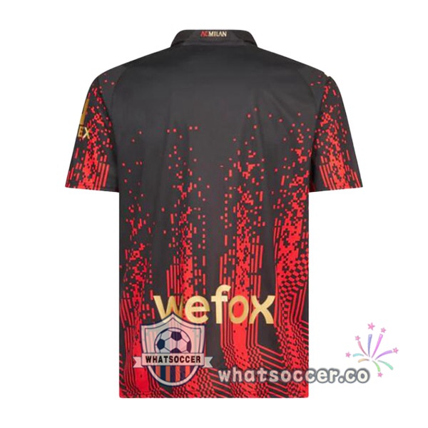 AC Milan Fourth Soccer Jerseys Red Black 2022-2023