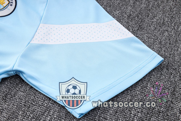 Training Polo Manchester City + Pants Blue 2023-2024