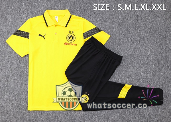 Training Polo Dortmund BVB + Pants Yellow 2023-2024