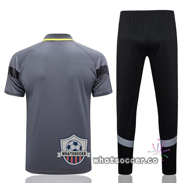 Training Polo Dortmund BVB + Pants Gray 2023-2024