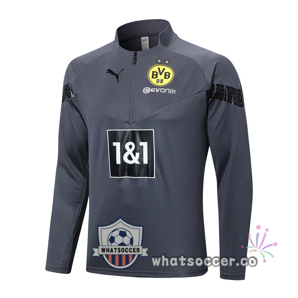 Dortmund BVB Soccer Sweater Gray 2023-2024