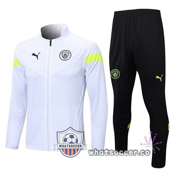 Manchester City White Training Jacket 2023-2024
