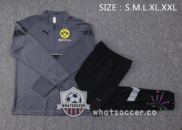 Dortmund BVB Gray Tracksuit 2023-2024