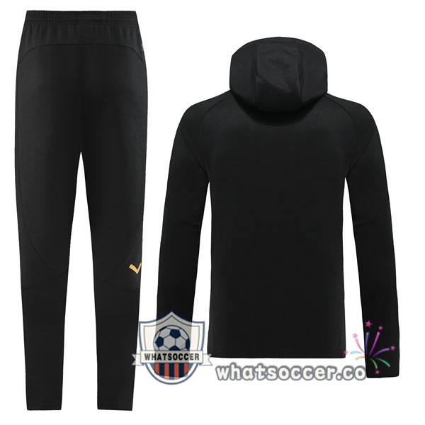 Olympique de Marseille Black Hooded Jacket 2023-2024