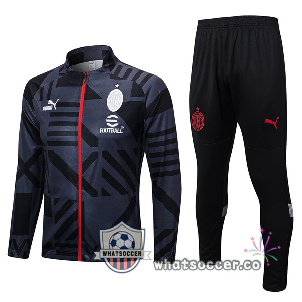 AC Milan Black Training Jacket 2023-2024