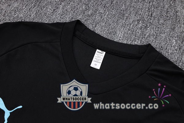 Manchester City Training T-Shirts + Pants Black 2023-2024