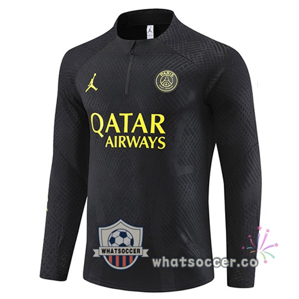 Paris PSG Soccer Sweater Black 2023-2024