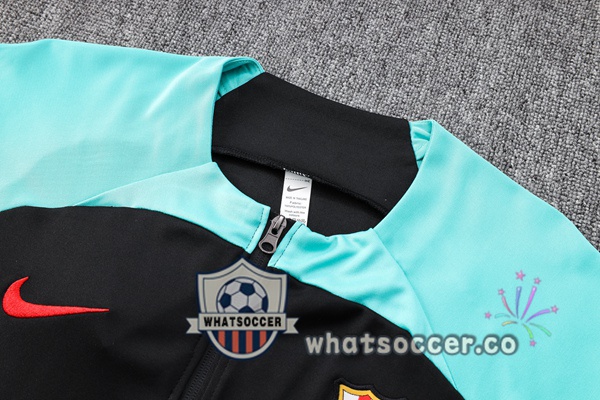 FC Barcelona Black Green Training Jacket 2023-2024