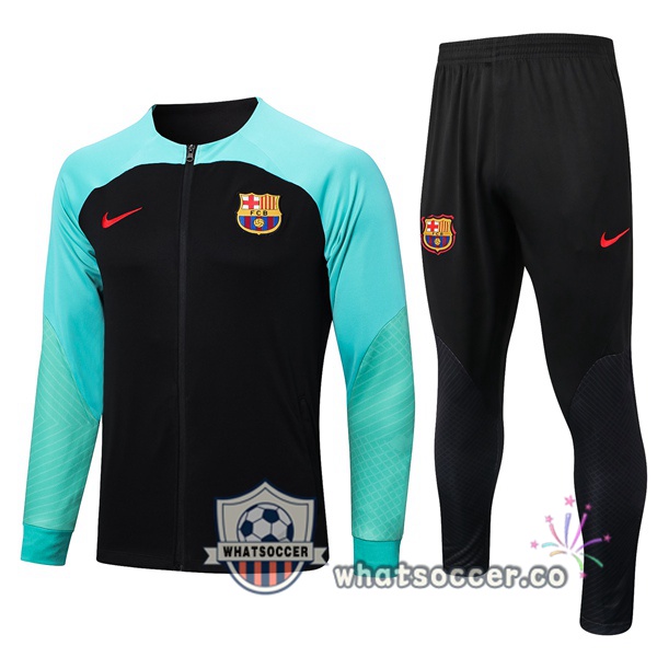 FC Barcelona Black Green Training Jacket 2023-2024