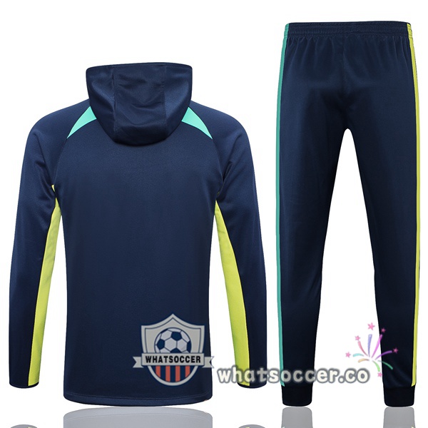 Brazil Blue Royal Hooded Jacket 2023-2024