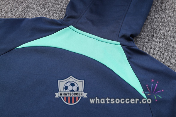 Brazil Blue Royal Hooded Jacket 2023-2024