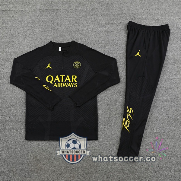 Paris PSG Black Tracksuit 2023-2024