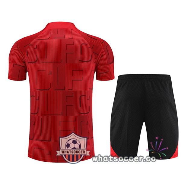 FC Liverpool Training T-Shirts + Shorts Red 2023-2024