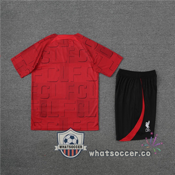 FC Liverpool Training T-Shirts + Shorts Red 2023-2024