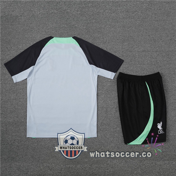 FC Liverpool Training T-Shirts + Shorts Gray 2023-2024