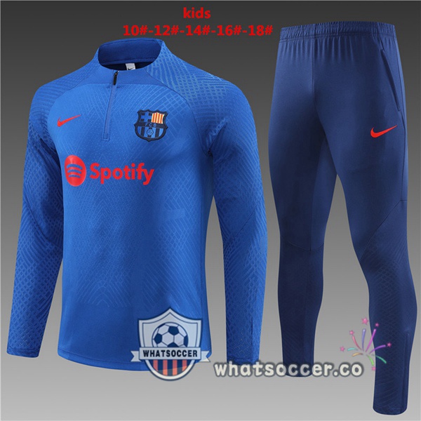 FC Barcelona Kids Blue Tracksuit 2023-2024