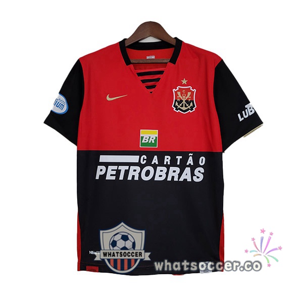 Flamengo Retro Home Soccer Jerseys Red Black 2007-2008