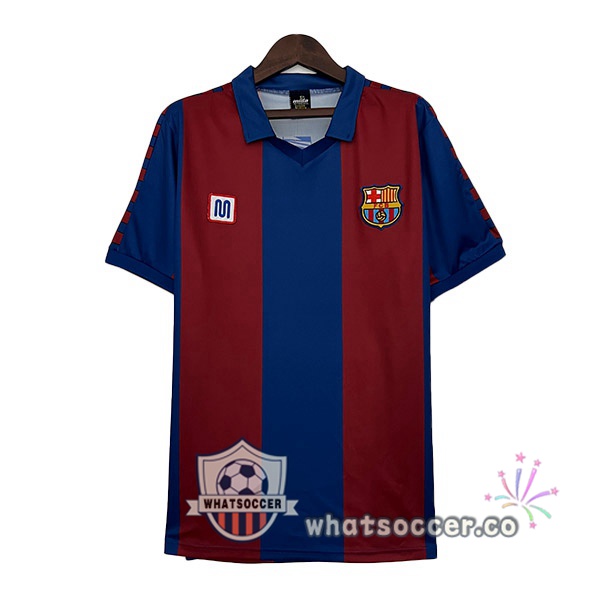 FC Barcelona Retro Home Soccer Jerseys Red Blue 1980-1982