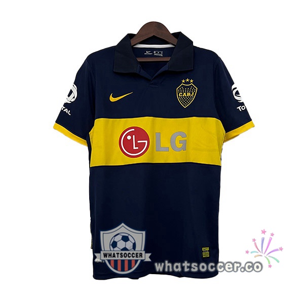 Boca Juniors Retro Home Soccer Jerseys Black Yellow 2009-2010