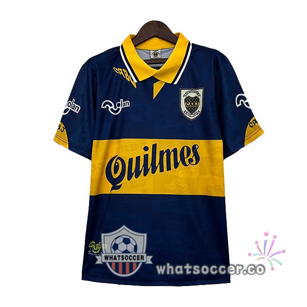 Boca Juniors Retro Home Soccer Jerseys Blue Yellow 1995-1997