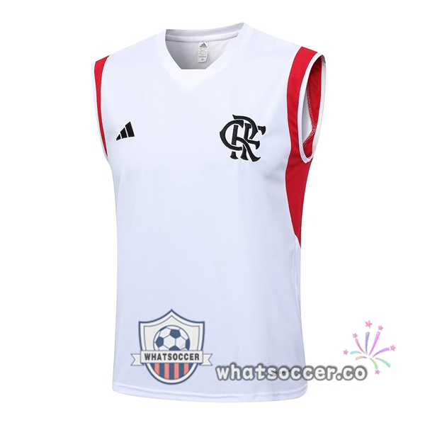 Flamengo White Soccer Vest 2023-2024