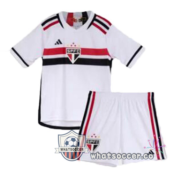 Sao Paulo FC Kids Home Soccer Jerseys White 2023-2024