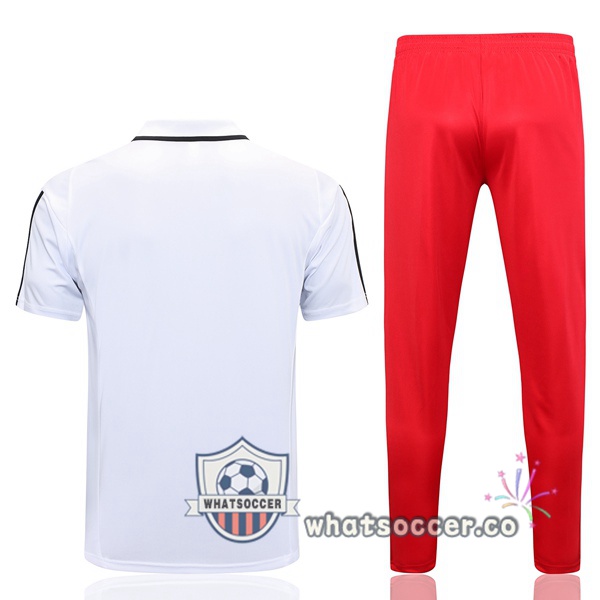 Training Polo Flamengo + Pants White 2023-2024