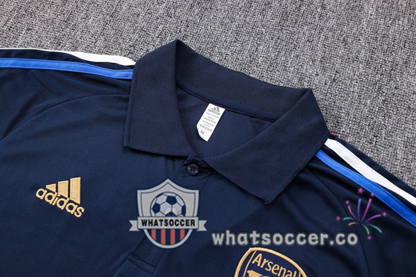 Training Polo Arsenal + Pants Blue Royal 2023-2024